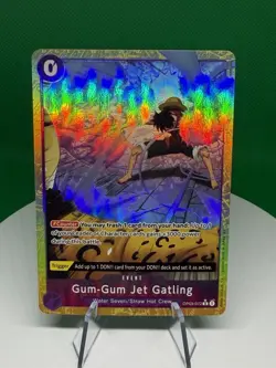 One Piece Bandai Gum-Gum Jet Gatling OP03-072 Holo Event Monkey D. Luffy - Image 1