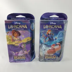 Lot of 2 - Disney Lorcana Ursula's Return Starter Deck Trading Cards - 120 Cards - Image 1