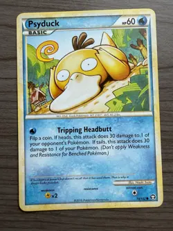 Pokemon TCG Psyduck Triumphant 74/102 Regular Common Card LP - Image 1