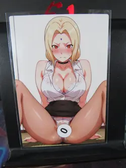 Tsunade Naruto Custom Art Card NM Anime Sexy Waifu CCG Collectible - Image 1