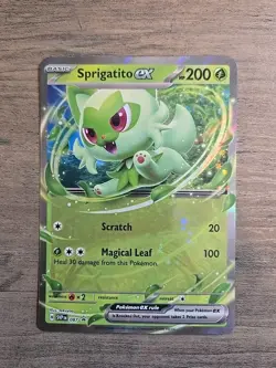 Pokemon TCG Sprigatito ex SVP087 Promo Scarlet & Violet Holo Card NM - Image 1