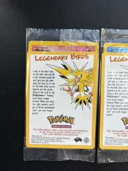 Pokemon Card Black Star Promo Sealed 3x Legendary Birds Zapdos Articuno Moltres - Image 2