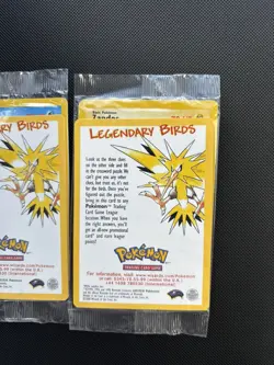Pokemon Card Black Star Promo Sealed 3x Legendary Birds Zapdos Articuno Moltres - Image 4