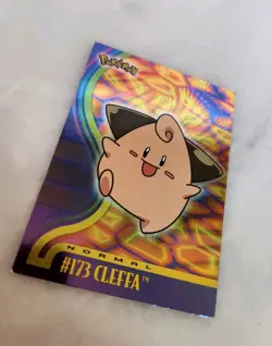 2001 Topps Pokemon Cleffa #173 Johto Series 1 Holo Foil TV Animation Card - Image 1