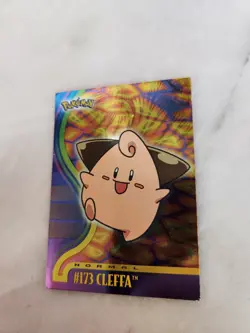 2001 Topps Pokemon Cleffa #173 Johto Series 1 Holo Foil TV Animation Card - Image 2