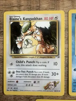 Vintage Pokemon TCG Gym Heroes Lot (7) Uncommon & Rare Cards - All NM Condition - Image 4