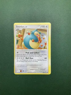 Snorlax 33/111 Normal Rare Platinum Rising Rivals Pokemon Card ERROR OC MISCUT - Image 1