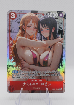 Nami And Nico Robin One Piece Custom Sexy Waifu Doujin Trading Card Manga Art 12 - Image 1