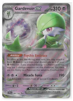 Gardevoir Ex - 086/198 - Pokemon Scarlet Violet Base Ultra Rare Card NM - Image 1
