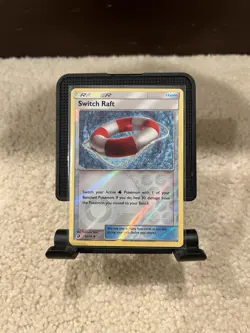 GREAT CONDITION! Switch Raft 62/70 Dragon Majesty Reverse Holo 2018 Pokemon Card - Image 1