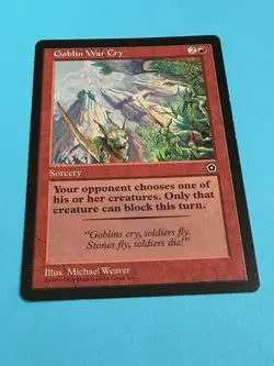 Goblin War Cry - LP - Portal Second 2nd MTG - Image 1
