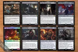 MTG Magic Set of 8 Legendary Black Creatures Group *NM* Commander EDH - Image 1