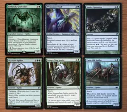 Lot of 12 Different Green Spider Creatures Set *NM* Magic MTG Group Commander - Image 3