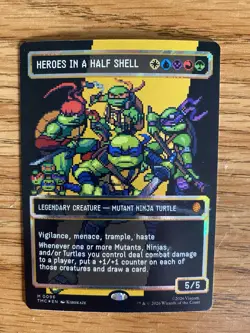 Heroes in a Half Shell (0096) (Borderless) (Surge Foil) [Teenage Mutant Ninja T - Image 1