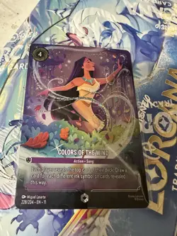 Lorcana Winterspell Colors Of The Wind Enchanted Near mint Pack Fresh - Image 1
