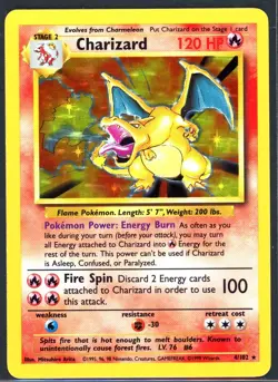 Pokemon Cards - Charizard 4/102 - Base Set Holo - NM - Image 1