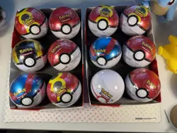 Pokemon Ball Tin 3-Pack 12x Sealed - Image 1