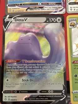 Pokemon TCG 8 Card Lot SWSH V VMAX RARE FULL ART Holo NM SHINY DITTO - Image 4