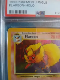 1999 POKEMON JUNGLE #3 FLAREON-HOLO PSA 6 - Image 4