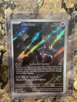 Mewtwo 052 Scarlet & Violet Pokemon 151 UPC Black Star Promo Alt Art Holo - Image 1