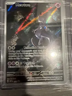 Pokemon TCG Mewtwo 52 Black Star Promo Scarlet & Violet 151 MP - Image 1