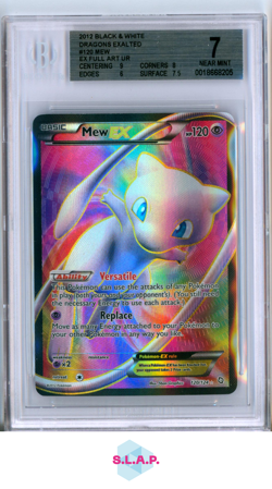 MEW EX FULL ART UR 2012 POKEMON BLACK AND WHITE DRAGONS EXALTED 120 BGS 7.0 - Image 1