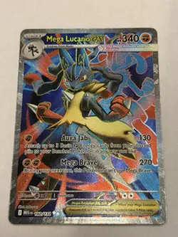 2025 Pokemon Mega Evolution Lucario ex Ultra Rare #160/132 - Image 1