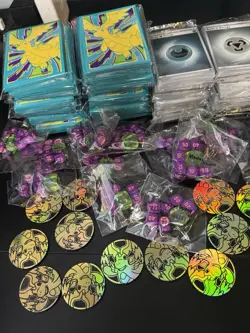 Pokemon Ascended Heroes Lot Of Extras - Unopened Sleeves, Dice, Coin, Energy - Image 1