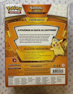 Pokemon Pikachu TCG Shining Legends Pin Collection Box Sealed - Image 2
