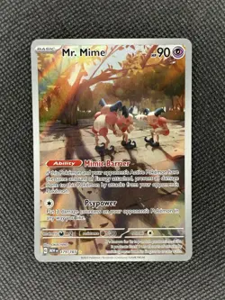 Pokemon TCG 151 Scarlet & Violet Mr. Mime 179/165 Illustration Rare! - Image 1