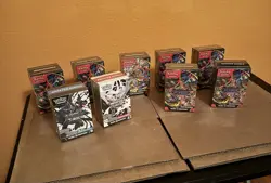 Pokemon Booster Bundle Lot Of 9 Black Bolt, Mega, Phantasmal Flames, White Flare - Image 1