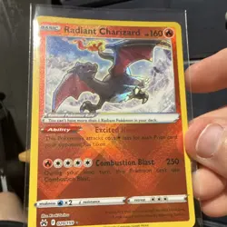 Pokemon Radiant Charizard Crown Zenith Holo 020/159 160HP 250 Power - Image 1