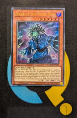 MZMU-EN003 Stare of the Snake Hair Ultra Rare 1st Edition YuGiOh - Image 1