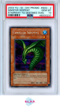 SINISTER SERPENT STAIRWAY TO DESTINED DUEL YU-GI-OH! PROMO 2003 002 PSA 10 - Image 1