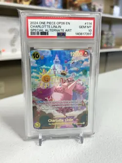 2024 ONE PIECE OP06 EN CHARLOTTE LINLIN SPECIAL ALT ART PSA 10 - Image 1