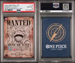 PSA 10 Luffy OP05-119 Wanted Emperors in the New World ONE PIECE Card Japanese - Image 3