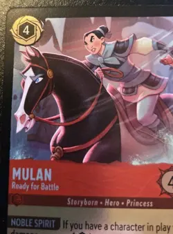 Mulan - Ready For Battle 108/204 Cold Foil Uncommon Winterspell Disney Lorcana - Image 2