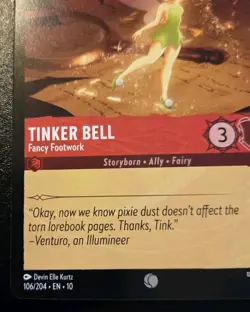 Tinker Bell - Fancy Footwork 106/204 Common Whispers In The Well Disney Lorcana - Image 4