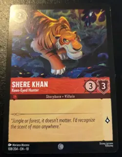 Shere Khan - Keen-Eyed Hunter 108/204 Common Whispers In The Well Disney Lorcana - Image 1