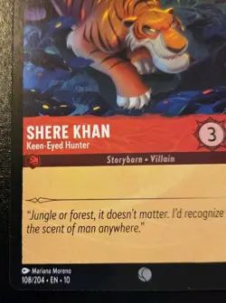 Shere Khan - Keen-Eyed Hunter 108/204 Common Whispers In The Well Disney Lorcana - Image 4