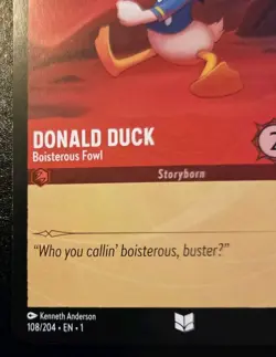Donald Duck - Boisterous Fowl 108/204 Uncommon The First Chapter Disney Lorcana - Image 4