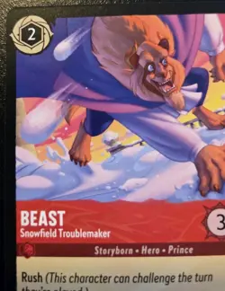 Beast - Snowfield Troublemaker 118/204 Super Rare Winterspell Disney Lorcana TCG - Image 2