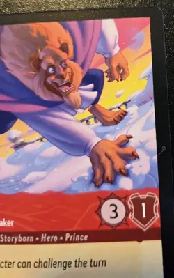 Beast - Snowfield Troublemaker 118/204 Super Rare Winterspell Disney Lorcana TCG - Image 3