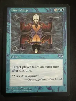 MTG Time Warp Tempest Regular Card, Near Mint Condition Magic the Gathering MTG - Image 1