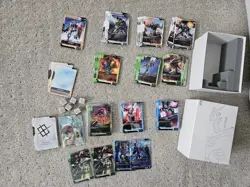Gundam The Card Game TCG English Bandai Beta Box Opened With Dice And Promos - Image 1