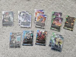 Gundam The Card Game TCG English Bandai Beta Box Opened With Dice And Promos - Image 2