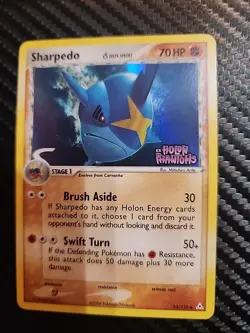 Pokemon TCG Sharpedo Reverse Holo Stamped EX Holon Phantoms Card 53/110 - Image 1