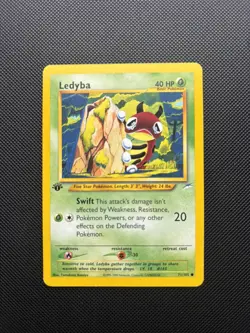 Pokemon Card Neo Destiny 1st Edition Ledyba 71/105 WOTC - Image 1