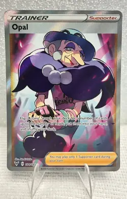 OPAL TRAINER 184/185 FULL ART HOLO NM VIVID VOLTAGE POKEMON CARD TCG US SELLER - Image 1