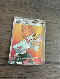 Pokemon TCG Professor Juniper Full Art Holo Card 116/116 Plasma Freeze DMG - Image 1